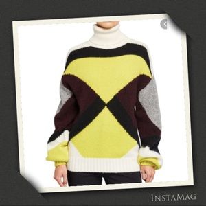 ⭐️HP⭐️A.L.C. Abstract Pattern Oversized Turtleneck